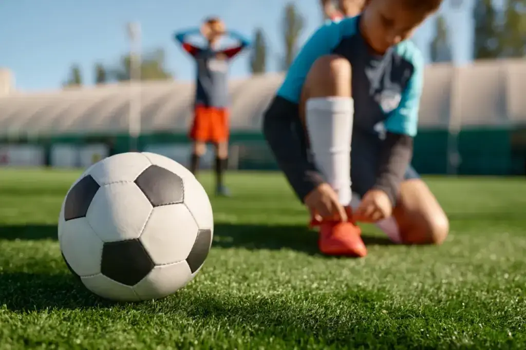 Youth soccer practice on the green field 2026 01 06 09 42 20 utc groot